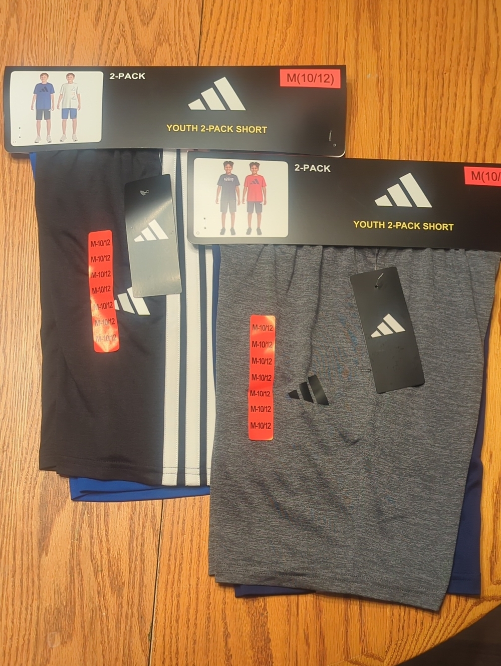 Adidas Youth 2-Pack Athletic Shorts - 2 Sets